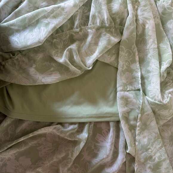 Soft Celdon High Low Ruffle Dress  8444 - Picture 8 of 11